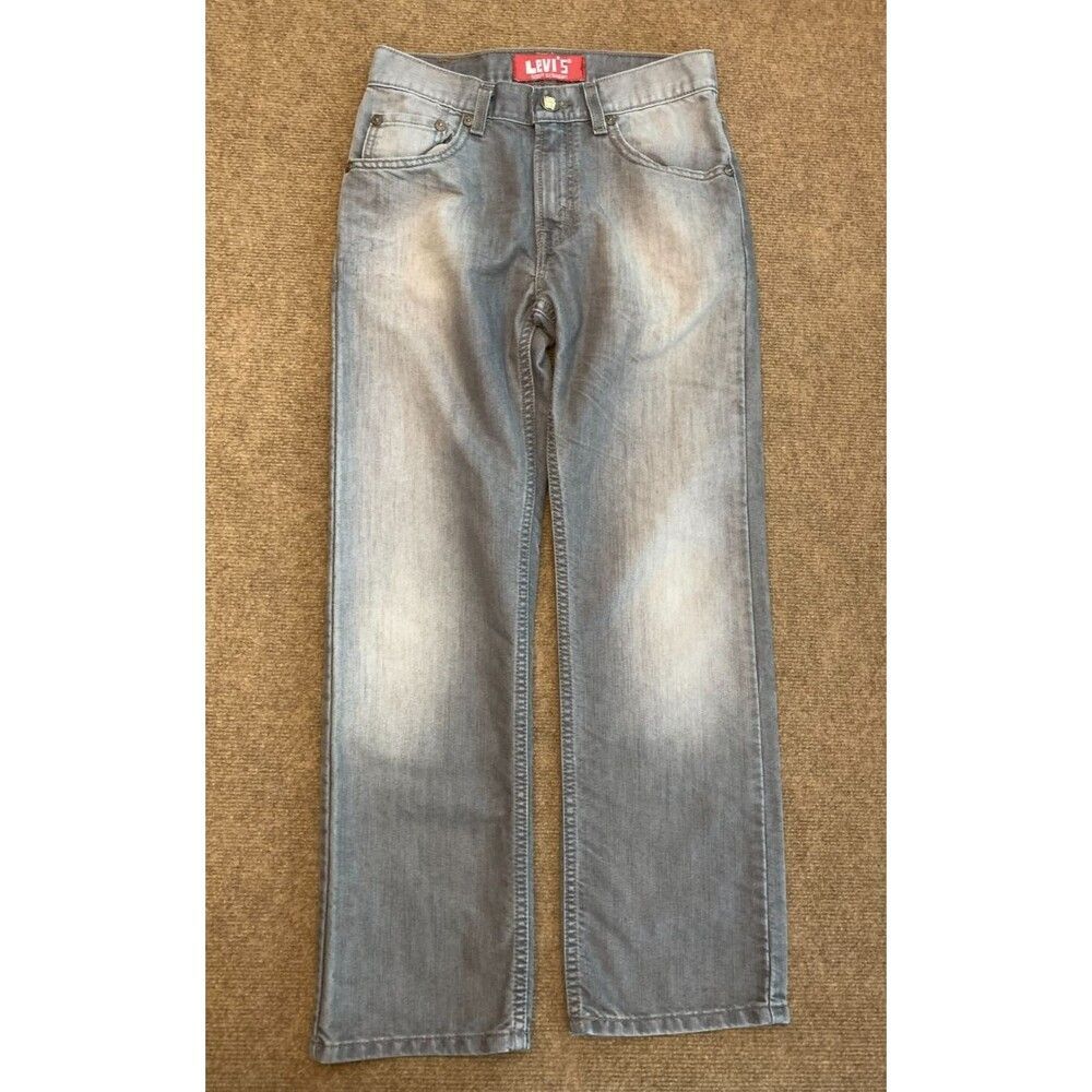 Vintage Levis 505 Jeans Girls 14 Straight Leg 90s Gray Wash Mid Rise Denim